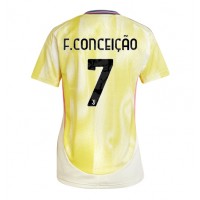 Camiseta Juventus Francisco Conceicao #7 Visitante Equipación para mujer 2024-25 manga corta